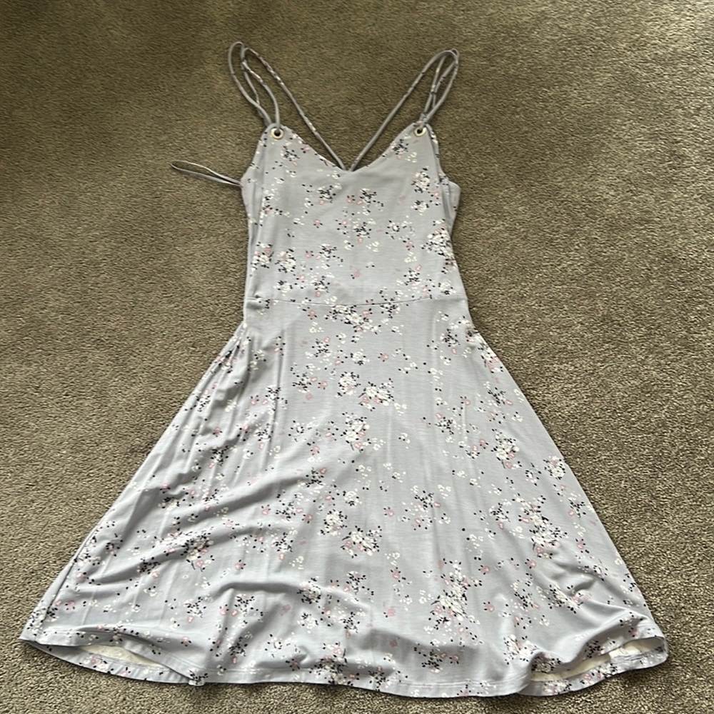NWT double strap garage floral summer dress